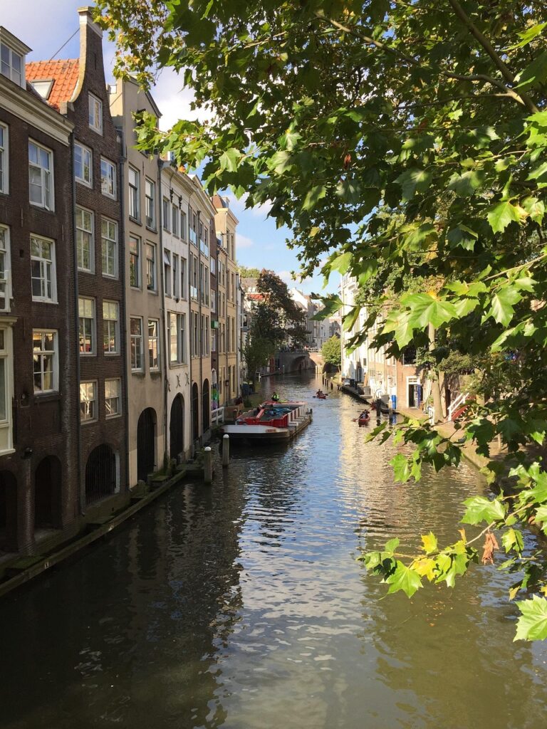 utrecht, canal, water, nature, netherlands