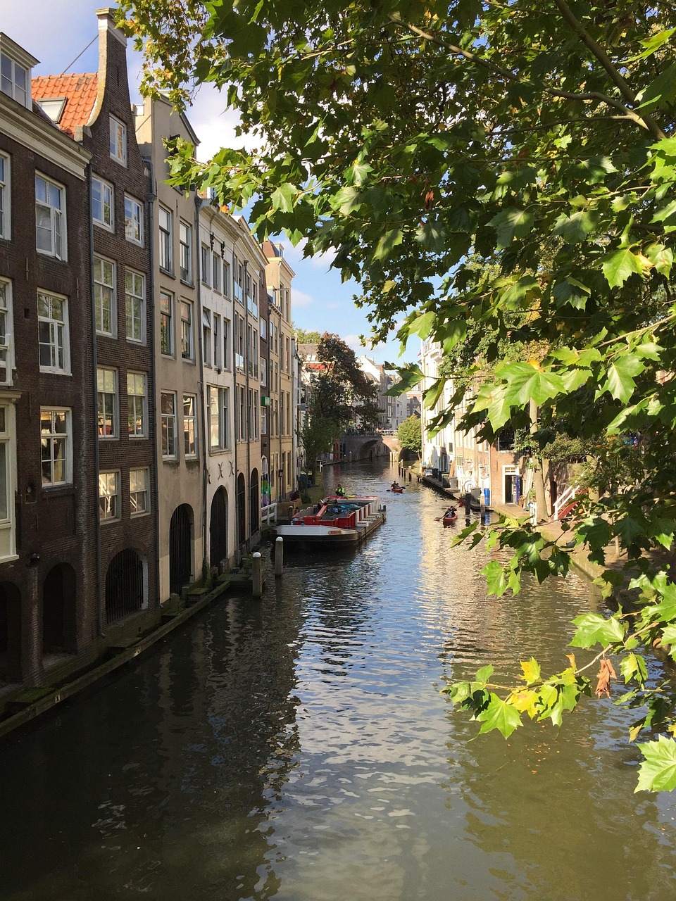 utrecht, canal, water, nature, netherlands